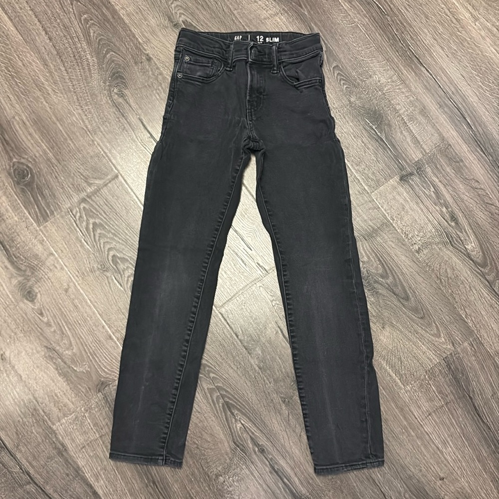 Gap Boys Black Slim Jeans Size 12